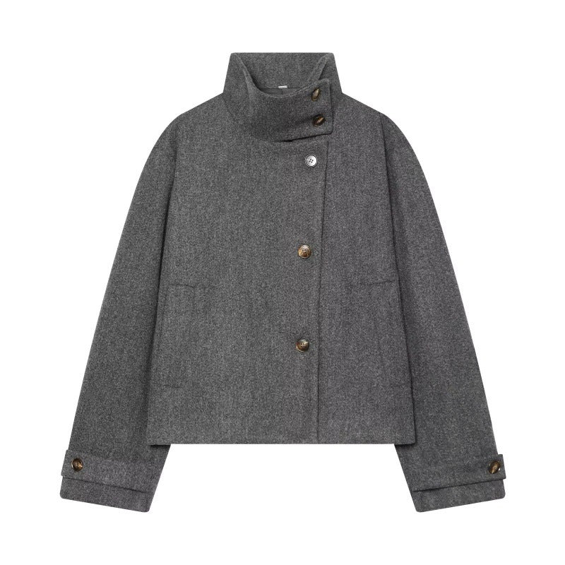 Women's Stand Collar Long Sleeve Jacket