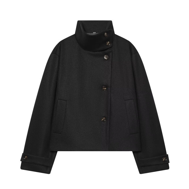 Women's Stand Collar Long Sleeve Jacket