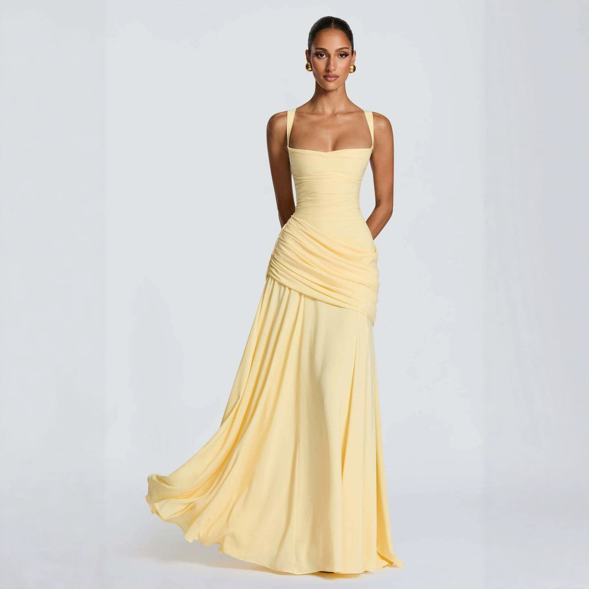 Square Neck Bodycon Dress – Formal & Wedding Guest Dress