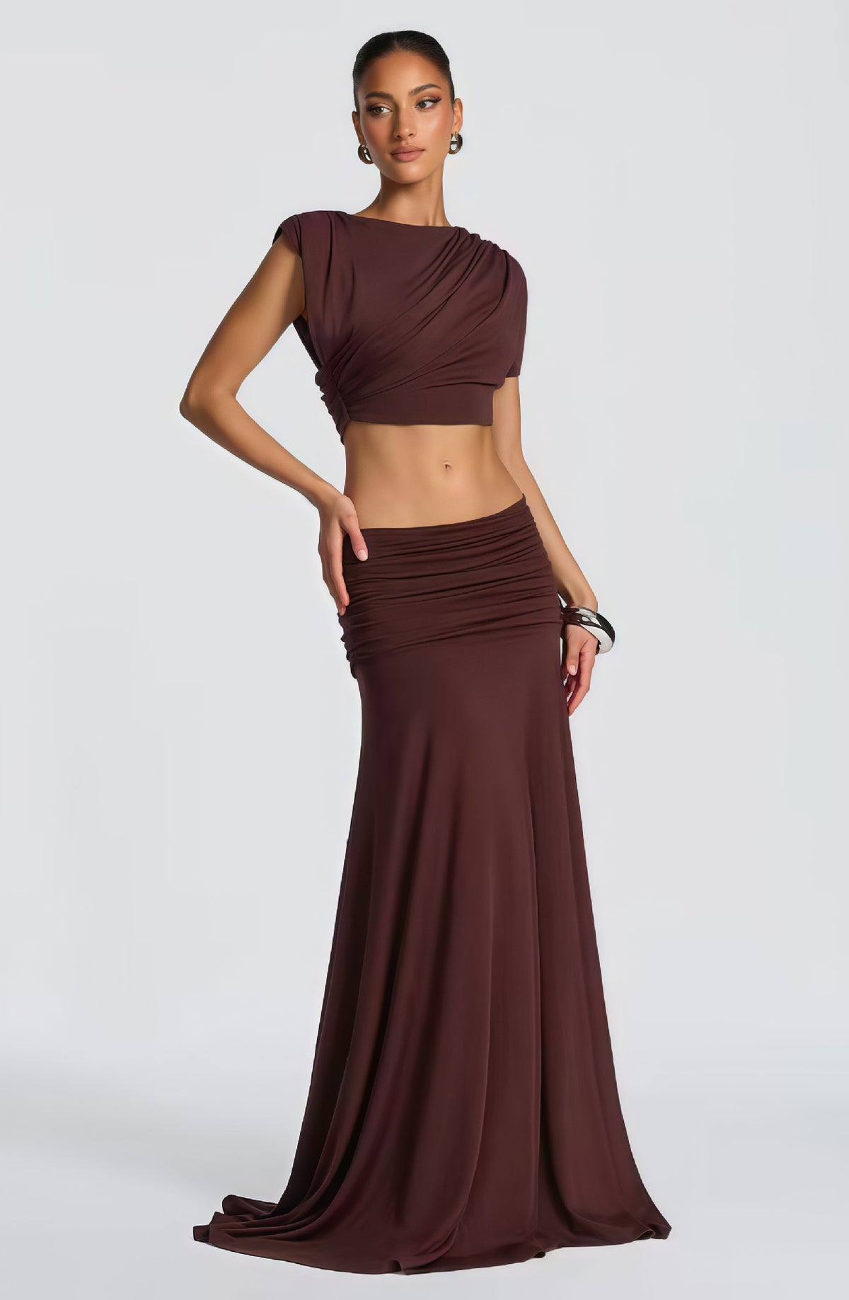 Relaxed Elegant Women Sleeveless Top Skirt Set