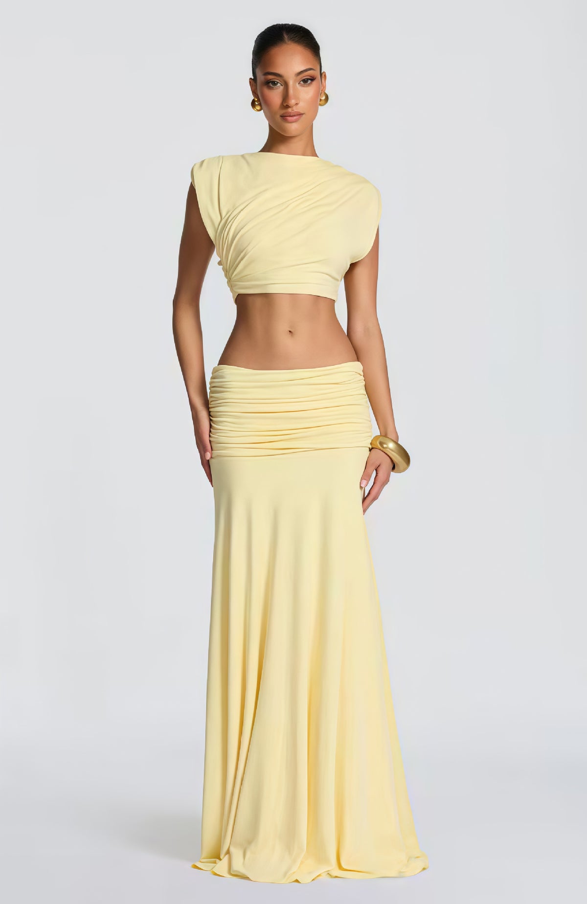 Relaxed Elegant Women Sleeveless Top Skirt Set