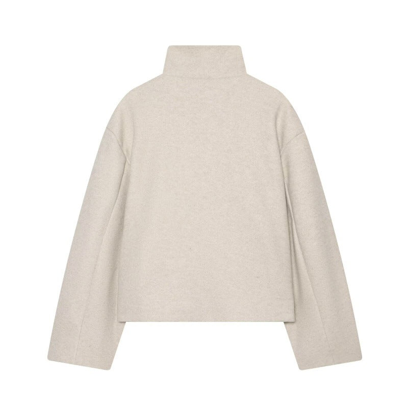 Women's Stand Collar Long Sleeve Jacket